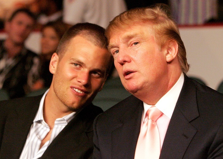 Donald Trump with New England Patriots quarterback Tom Brady.