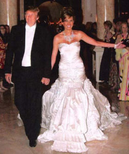 Donald and Melania wed after getting engaged in 2004.