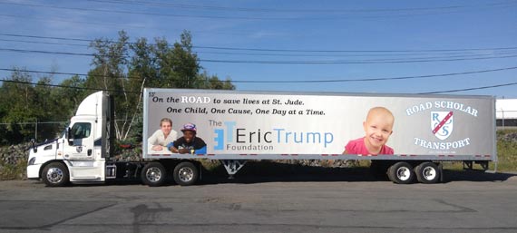 Vehicle used in Eric Trump Foundation to help St.Jude children hospital as charity.