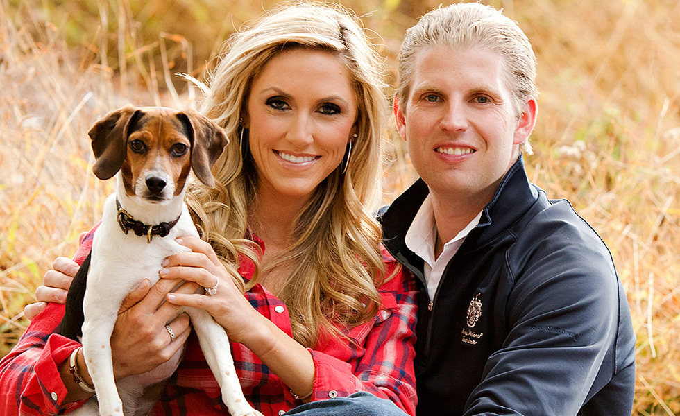 Eric Trump and his wife Lara Yunaska. Lara and Eric do not have any children yet.