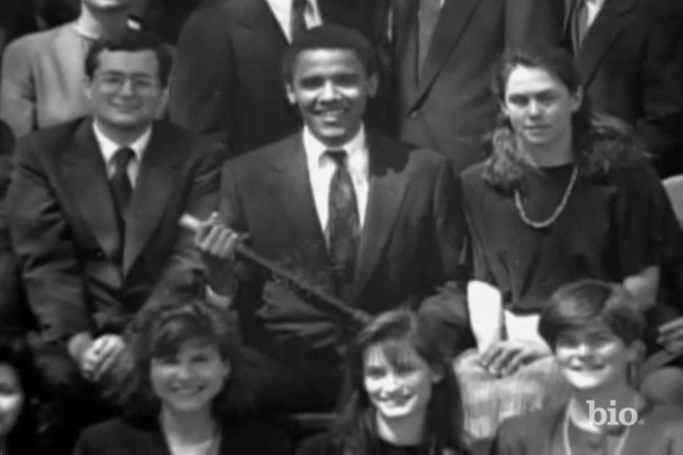 Barack Obama during his college days
