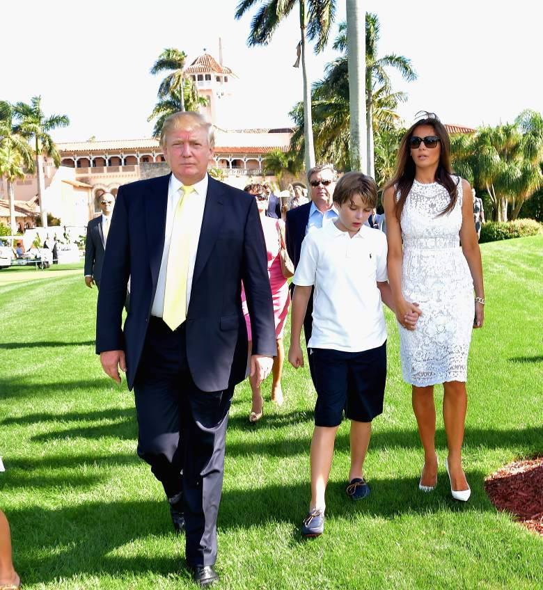 Donald Trump and now the first lady Melania Trump along with Barron Trump.