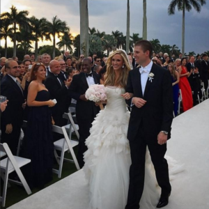 Lara Trump and Eric Trump married each other in Mar A Lago Estate in 2014.
