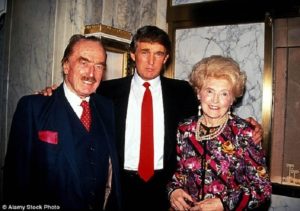 Donald Trump with his parents.