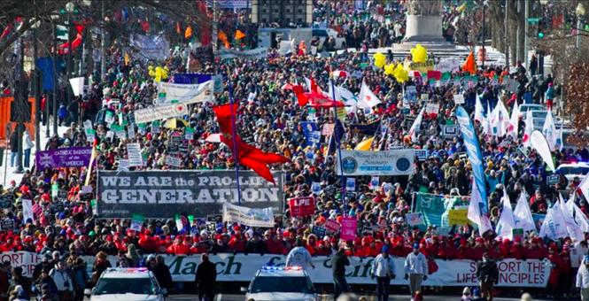 Women March after President Donald Trump took the office.