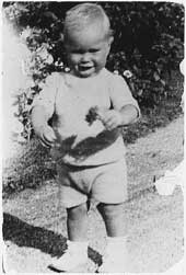 Baby George H W Bush at his grandfather's house.