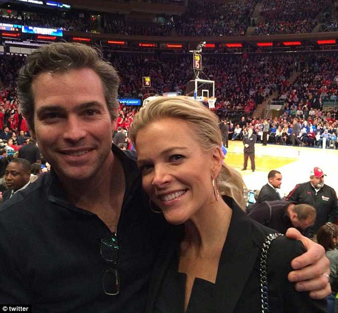 Megyn Kelly with her Novelist Husband Douglas Brunt. They have three children together.