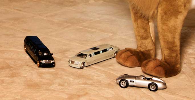 Barron Trump's other toys. He has limousine and Porsche as his toys.