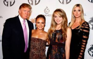 Donald Trump with his daughters Ivanka Trump and Tiffany Trump.