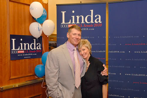 Linda McMahon is married to Steve McMahon.