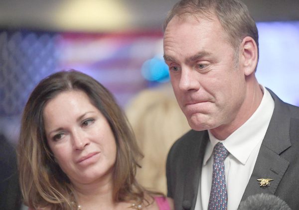 Ryan ZInke with his wife Lolita Charlotte.