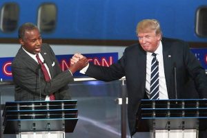 Ben Carson with President Donald Trump. Both of them have same political views.