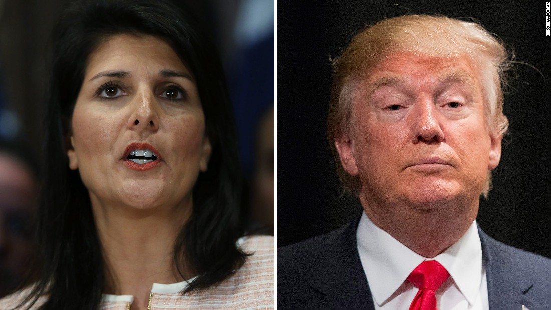 Donald Trump and Nikki Haley 