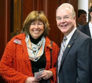 Tom Price with his wife Betty Price.