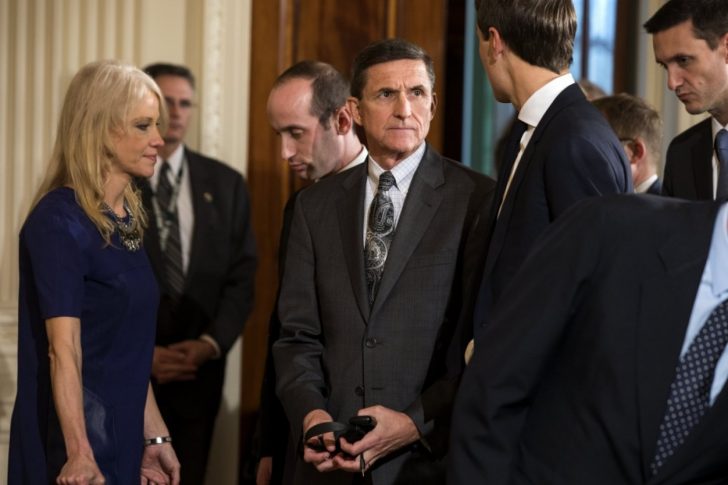 Michael Flynn with Kellyanne Conway.