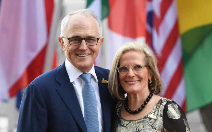 Malcolm Turnbull with his wife Lucy Turnbull