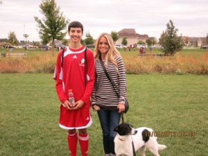 Nicole Curtis with her elder son Ethan. She is unmarried but has two sons Ethan and Harper. Source: Pinterest