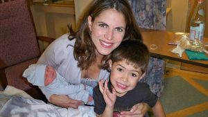 Natalie Morales along with her two sons. She is married to investment banker Joe Rhodes for almost ten years.