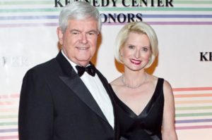 Newt with his wife.