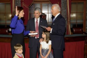 Kelly Ayote during her swearing ceremony.