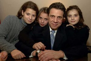 Sandra Lee's husband Governor Andrew Cuomo with his children from his Ex-wife Kerry Kennedy.