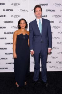 Susan Rice with her husband.Susan Rice with her husband.