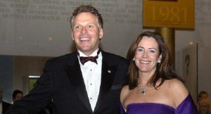 Dorothy McAuliffe with husband who is the governor of Virginia.