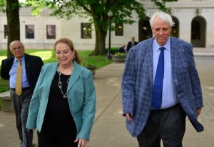 First lady Cathy Justice with her husband Governor Jim Justice.