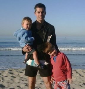 Natalie Morales husband Joe Rhodes with his two sons.