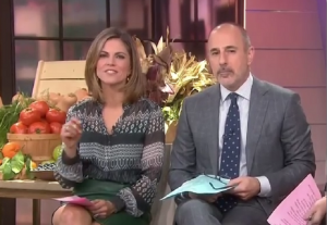 Natalie Morales along with her show host Matt lauer with whom she has an alleged affair wtih.