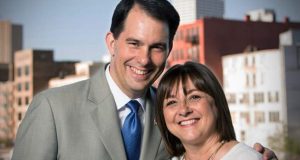 TOnette Walker with her husband Governor Scott Walker.