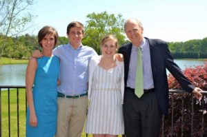 Sally Yates with her husband and two children.