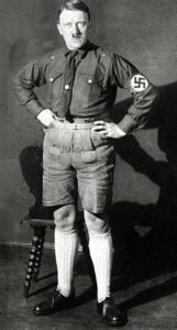 This must be the rare picture of Adolf Hitler showing little skin.
