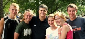 Sean Hannity with his family comprising of wife and children.