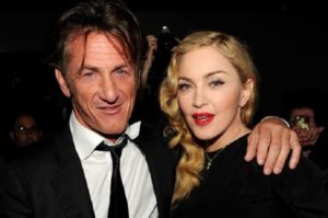 Madonna with her ex husband Sean Penn.