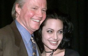 Jon Voight with his daughter Angelina Jolie.