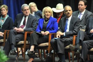 Robert Mueller with his wife Ann Mueller.