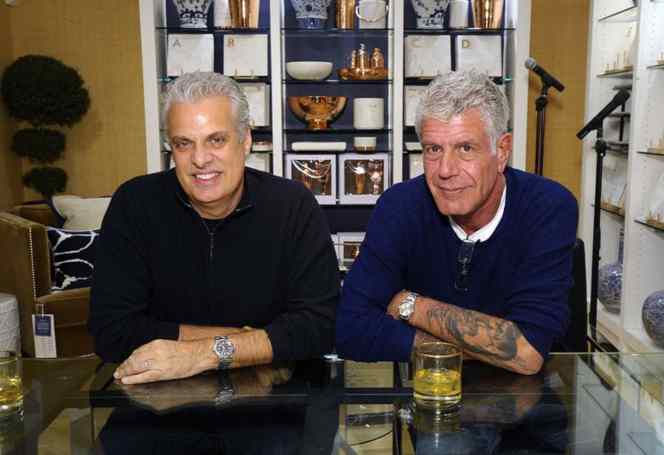 Anthony Bourdain with his close friend Eric Ripert