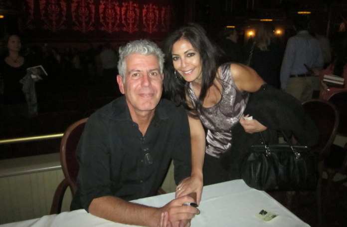 Anthony Bourdain with his first ex-wife Nancy Putkoski