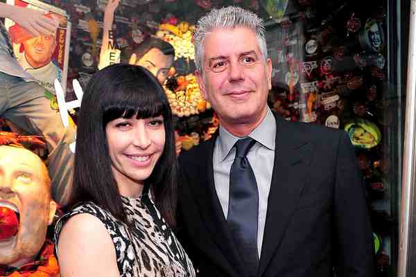 Anthony Bourdain with his second ex-wife Otavia Bussia