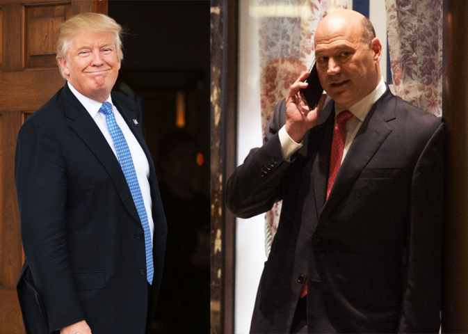 Gary Cohn with President Donald Trump in the White House