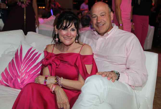 Gary Cohn with his wife Lisa Pevaroff-Cohn.