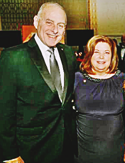 John F. Kelly with wife Karen Hernest.