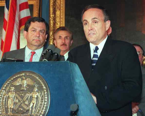 New York City Mayor Rudy Giuliani, 1997.